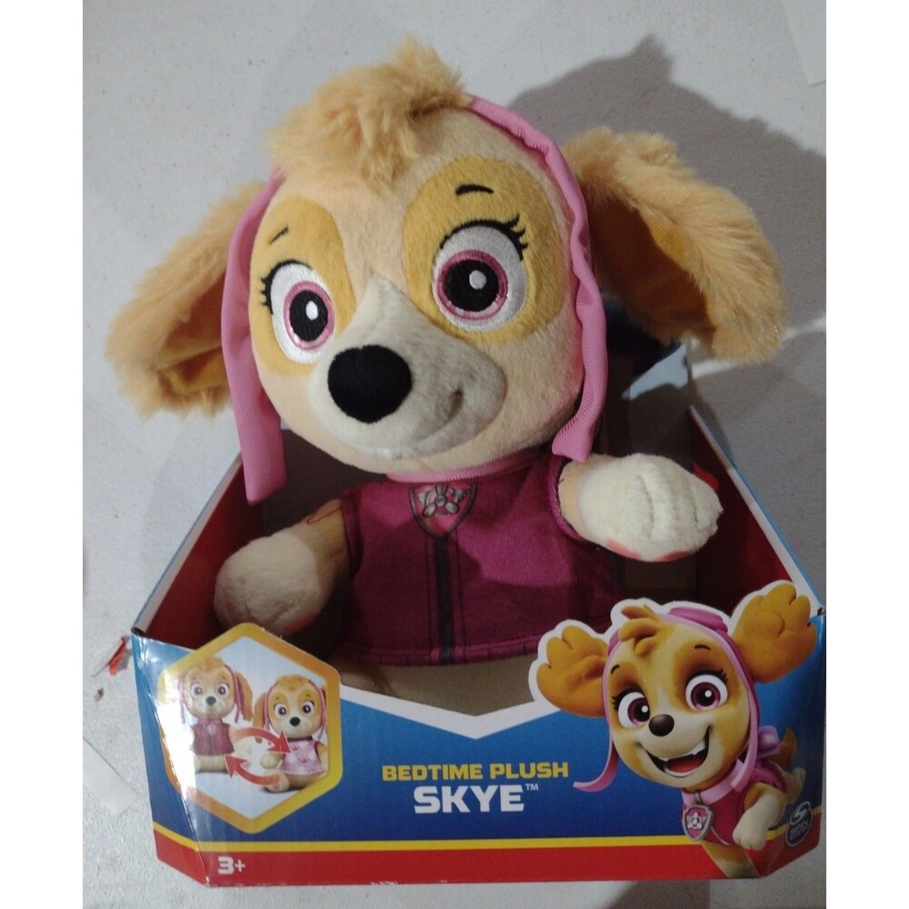 Spin Master Bedtime Plush Paw Patrol Snuggle Up Pup Skye Doll Plush Toy New
